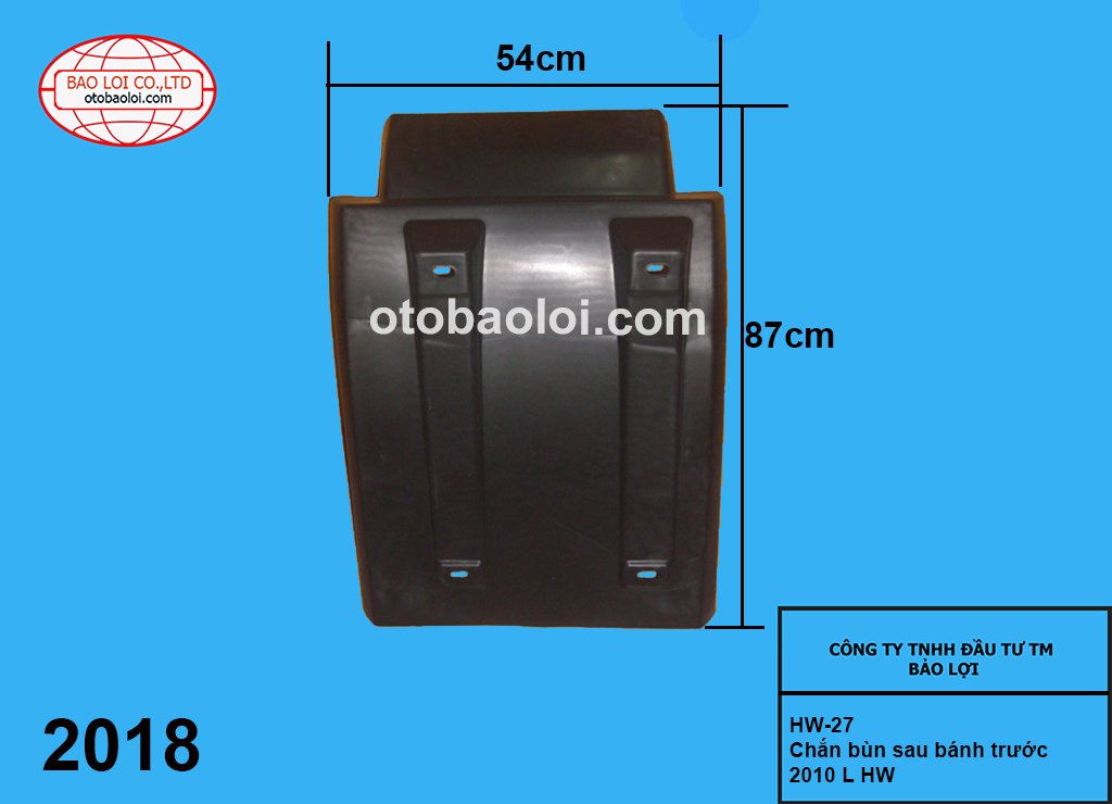 Chắn bùn sau bánh trước 2010 L HW