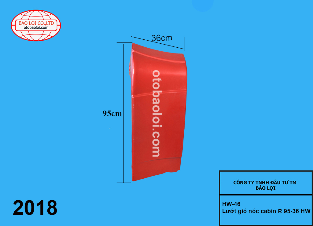 Lướt gió nóc cabin R 95-36 HW