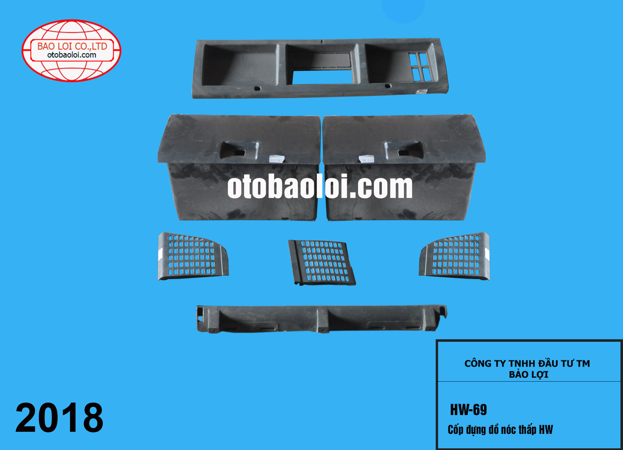 Cốp đựng đồ nóc thấp HW