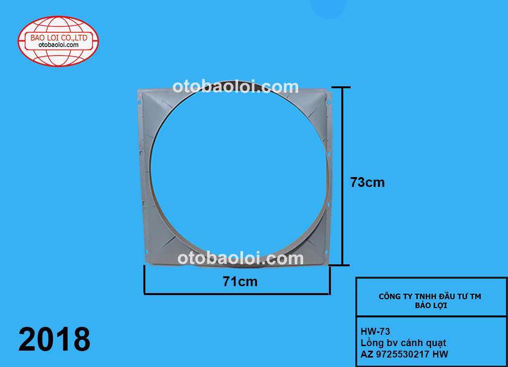 Lồng bv cánh quạt AZ 9725530217 HW