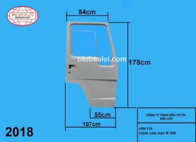 Cánh cửa mộc R HW