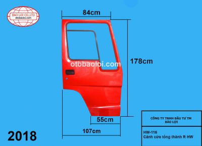 Cánh cửa tổng thành cơ  R HW