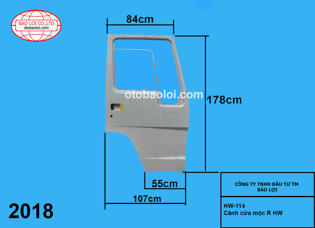 Cánh cửa mộc R HW