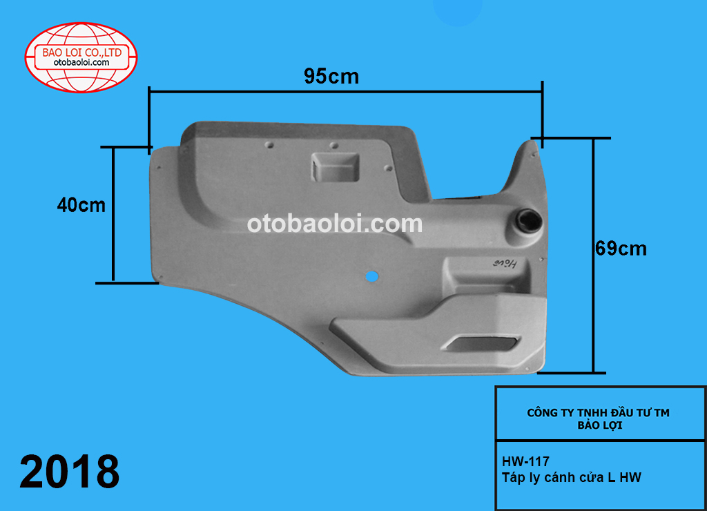 Táp ly cánh cửa L HW