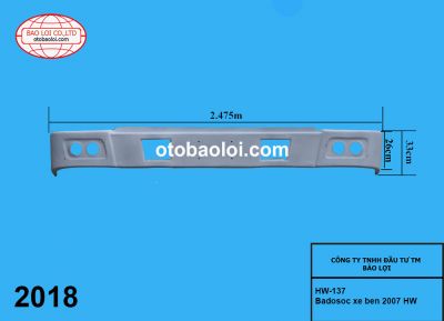 Badosoc nhựa xe ben 2007 HW