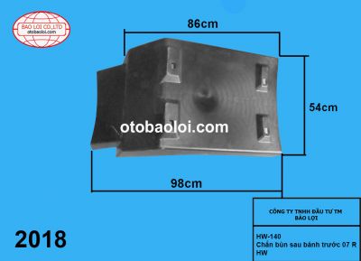 Chắn bùn sau bánh trước 07 R HW