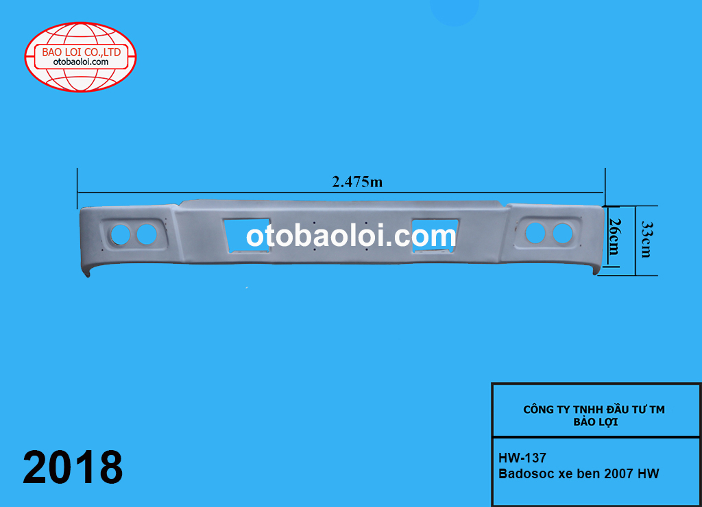 Badosoc nhựa xe ben 2007 HW
