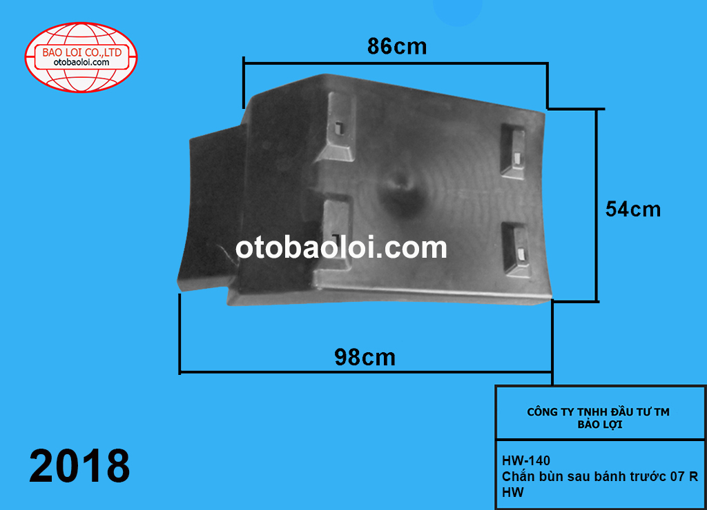 Chắn bùn sau bánh trước 07 R HW