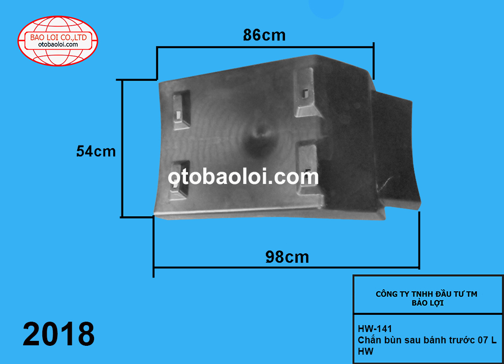Chắn bùn sau bánh trước 07 L HW
