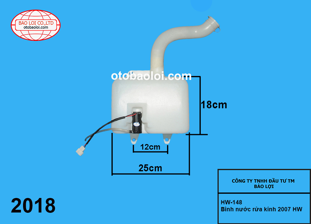Bình nước rửa kính 2007 HW