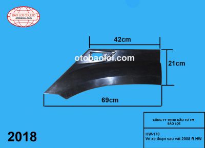 Vè xe đoạn sau vát 2008 R HW
