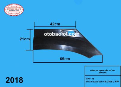 Vè xe đoạn sau vát 2008 L HW