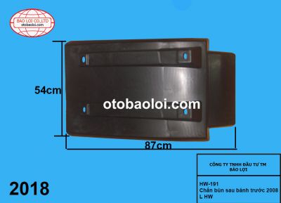 Chắn bùn sau bánh trước 2008 L HW