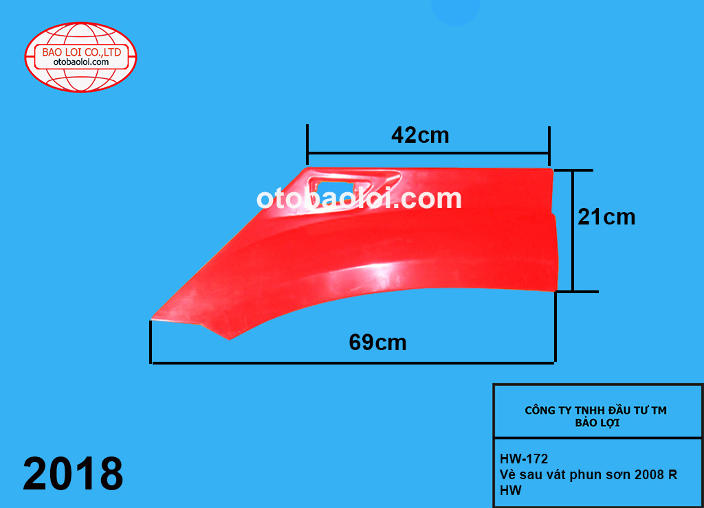 Vè sau vát phun sơn 2008 R HW