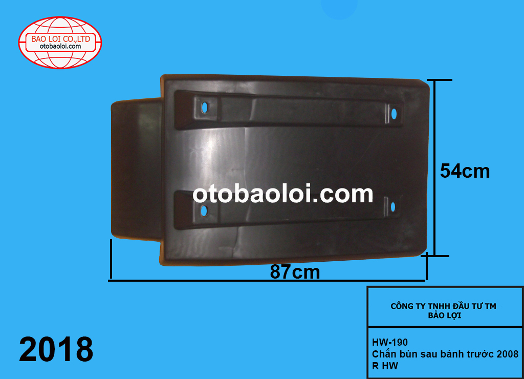 Chắn bùn sau bánh trước 2008 R HW