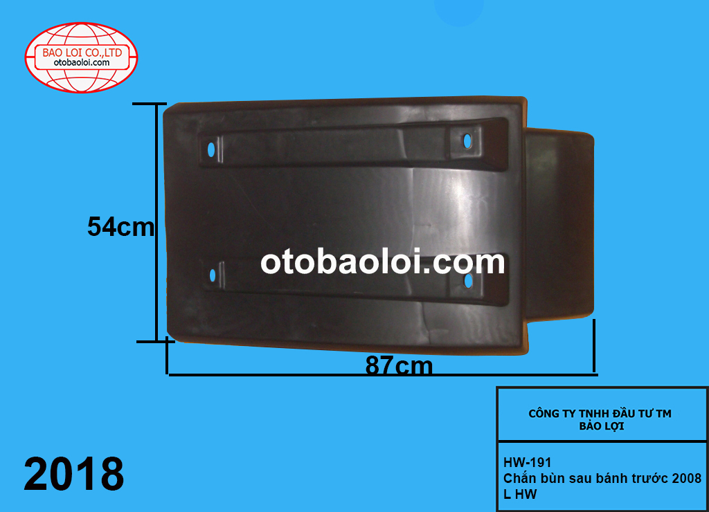 Chắn bùn sau bánh trước 2008 L HW