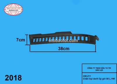 Chắn bụi dưới ốp gió 08 L HW