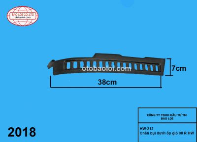 Chắn bụi dưới ốp gió 08 R HW