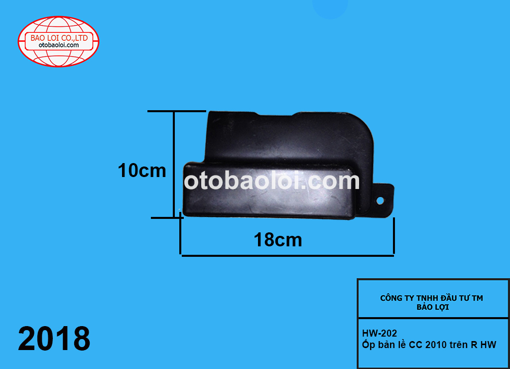 Ốp bản lề CC 2010 trên R HW