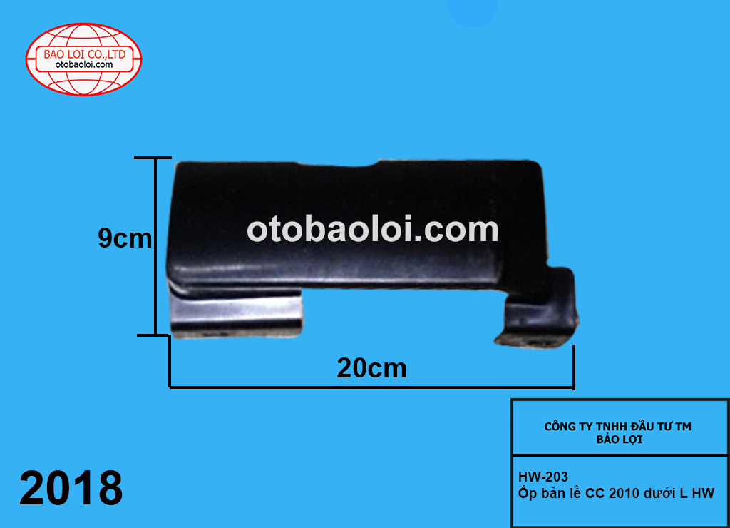 Ốp bản lề CC 2010 dưới L HW