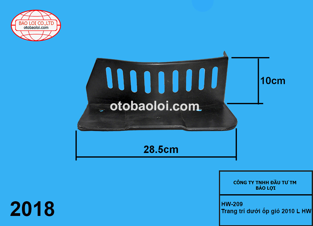 Chắn bụi dưới ốp gió 2010 L HW
