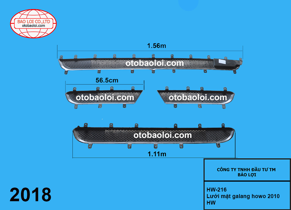 Lưới mặt galang howo 2010 HW