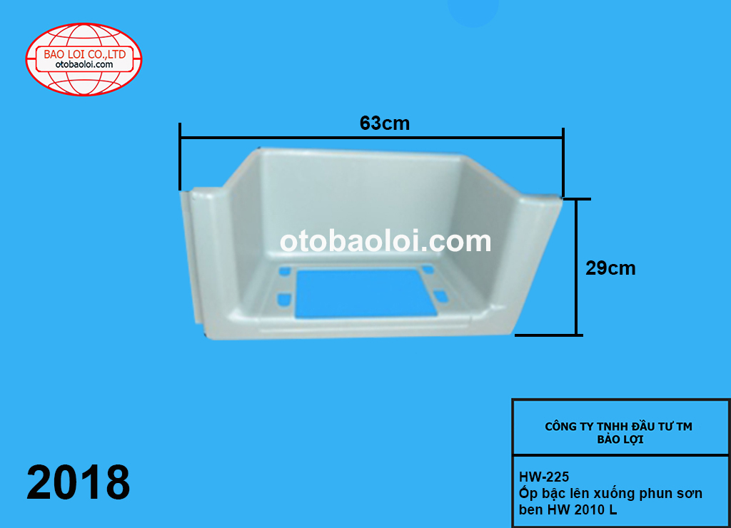 Ốp bậc lên xuống phun sơn ben HW 2010 L