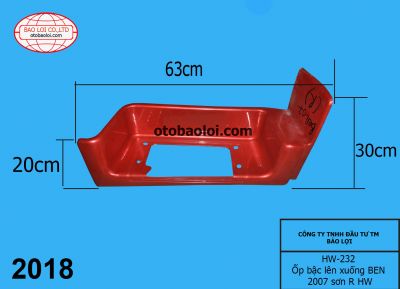 Ốp bậc lên xuống ben 2007 sơn R HW