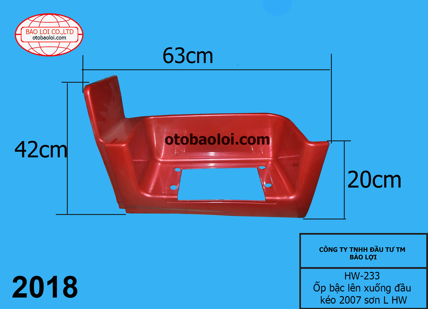 Ốp bậc lên xuống đầu kéo 2007 sơn L HW