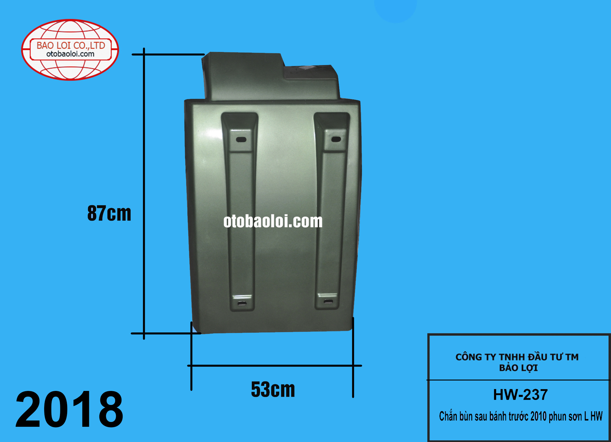 Chắn bùn sau bánh trước 2010 phun sơn L HW