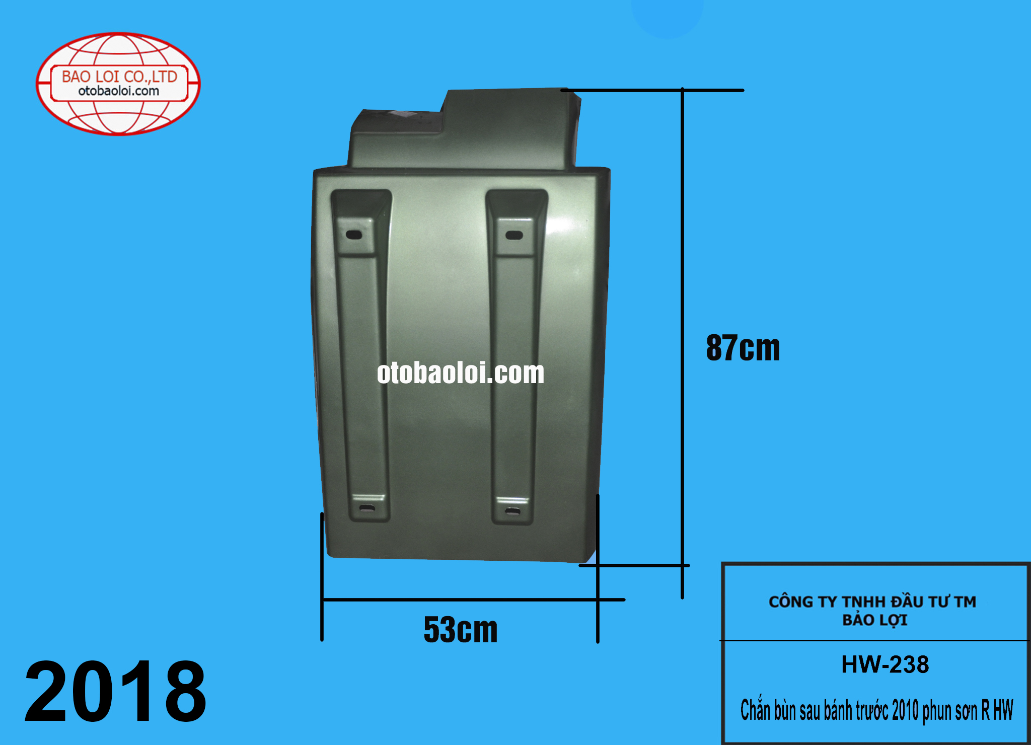 Chắn bùn sau bánh trước 2010 phun sơn R HW