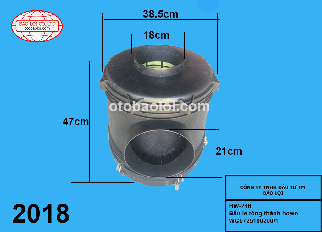 Bầu le tổng thành howo WG9725190200/1