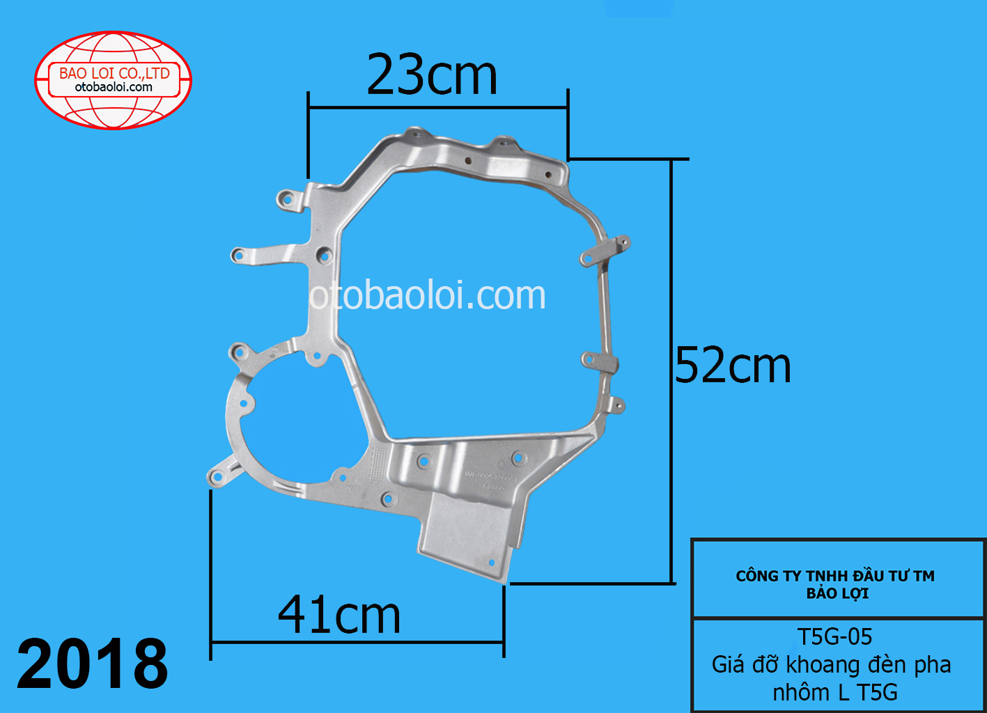 Giá đỡ khoang đèn pha nhôm L T5G