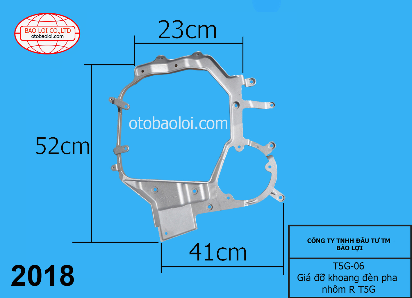 Giá đỡ khoang đèn pha nhôm R T5G