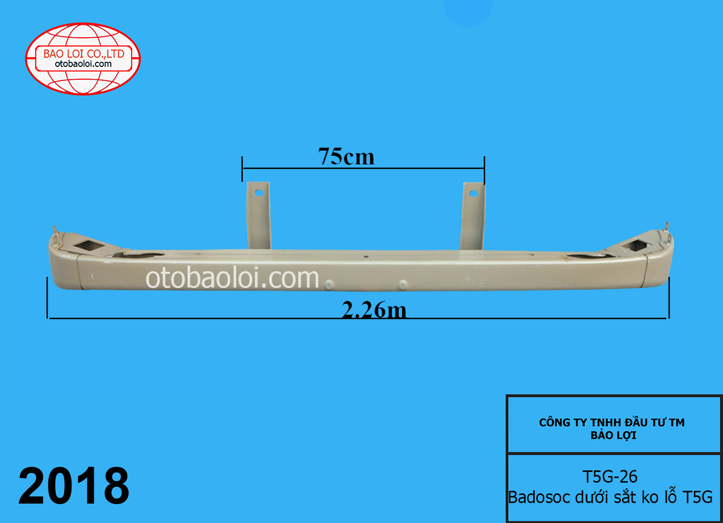Badosoc dưới sắt ko lỗ T5G
