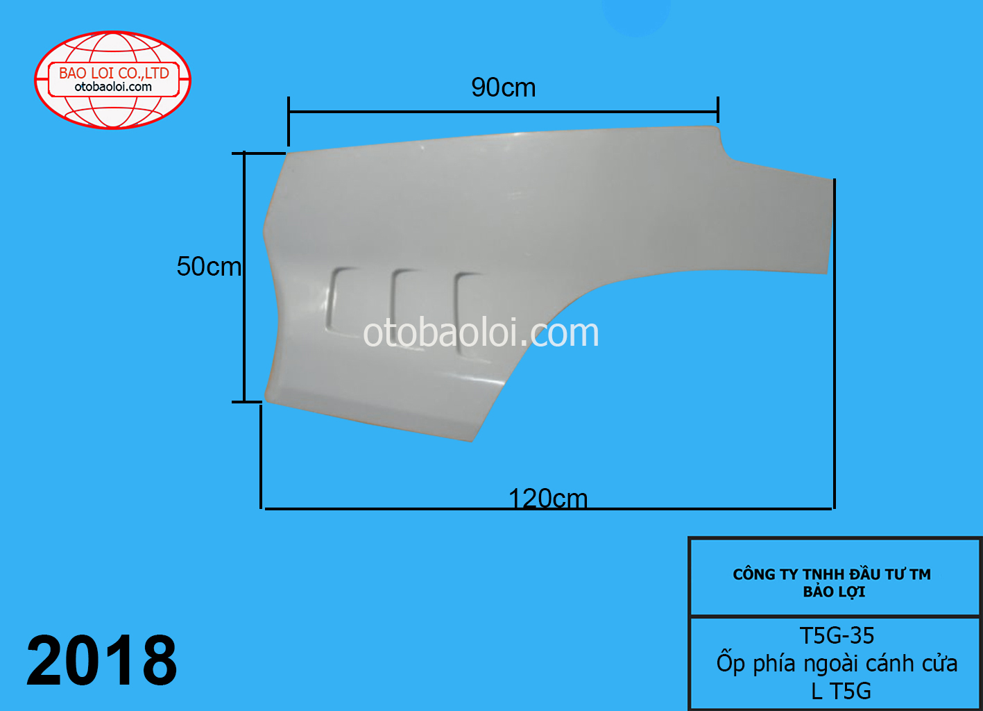 Ốp phía ngoài cánh cửa L T5G