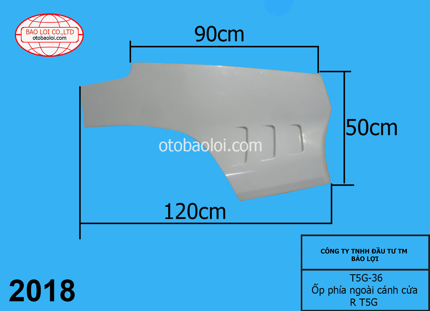 Ốp phía ngoài cánh cửa R T5G