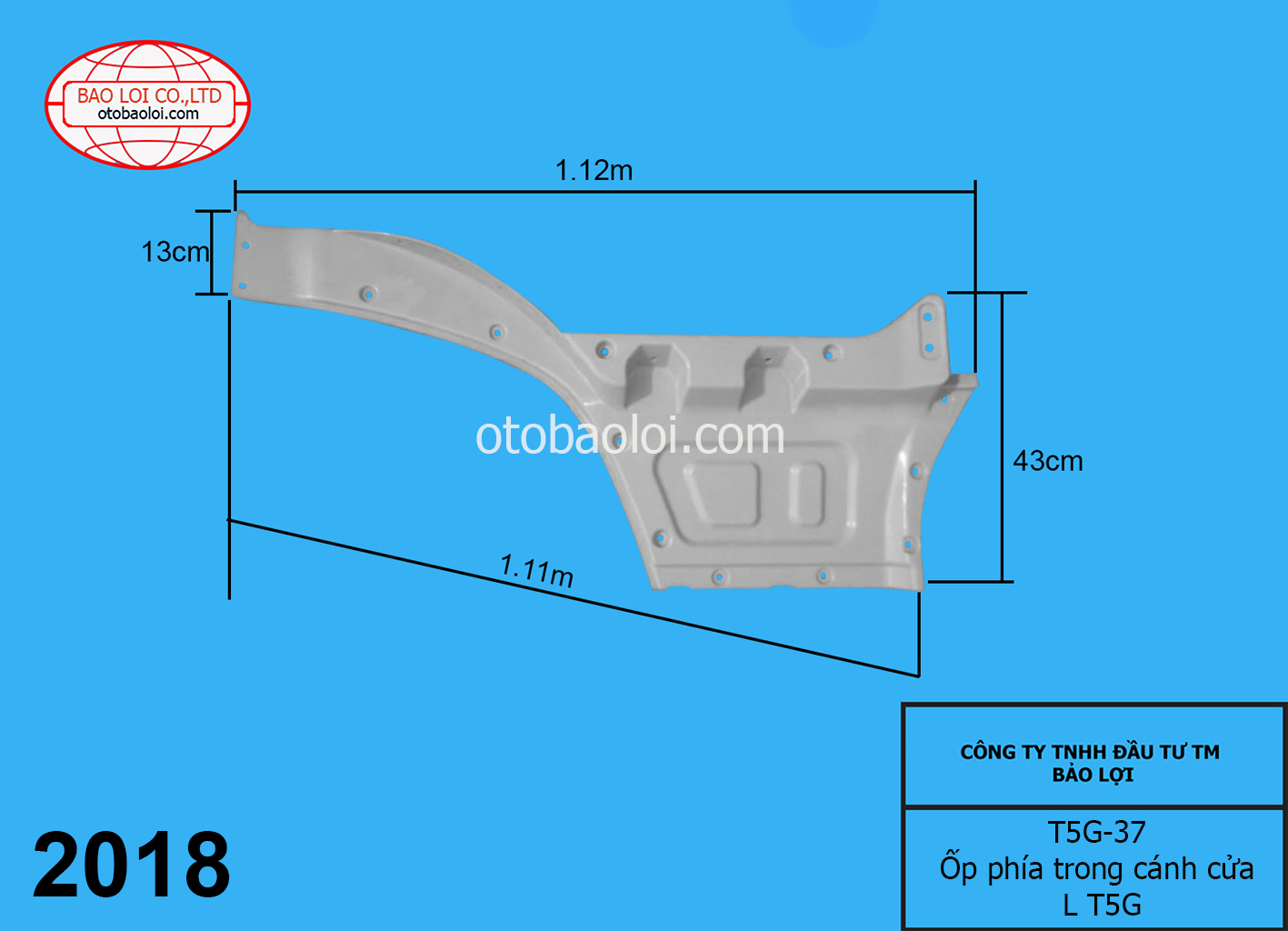 Ốp phía trong cánh cửa L T5G
