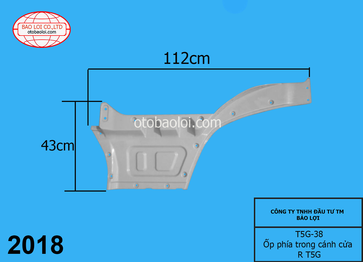 Ốp phía trong cánh cửa R T5G