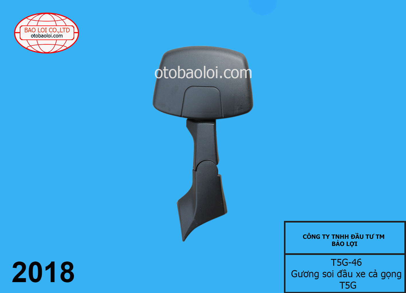 Gương soi đầu xe cả gọng T5G