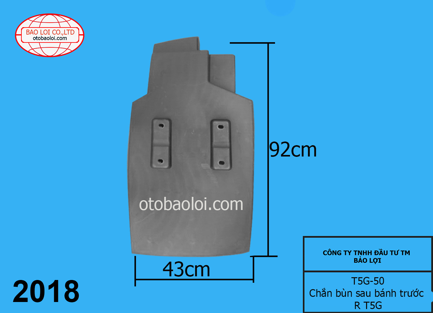 Chắn bùn sau bánh trước R T5G