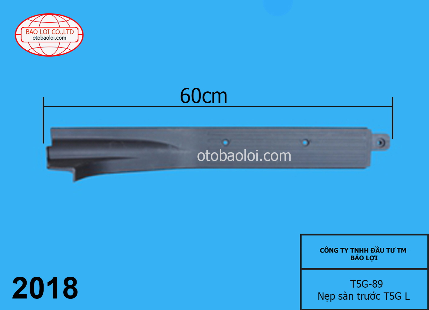 Nẹp sàn trước T5G L 