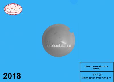 Mieng nhua tron trang tri