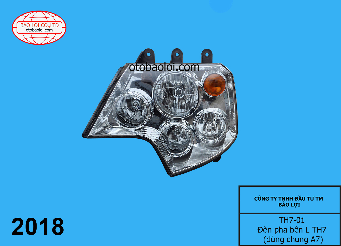 Đèn pha bên L TH7 (Đèn thường )