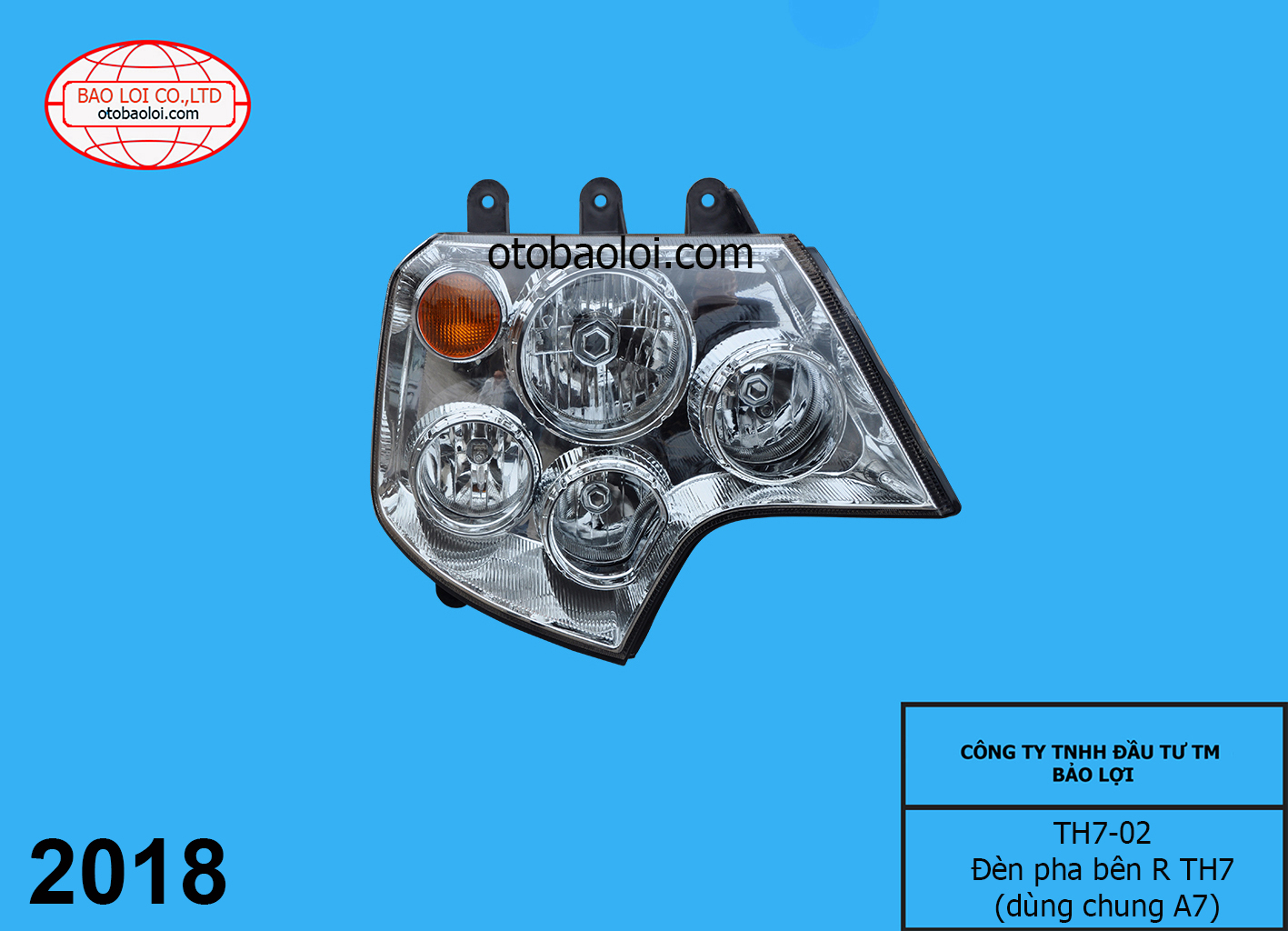 Đèn pha bên R TH7 (Đèn thường )