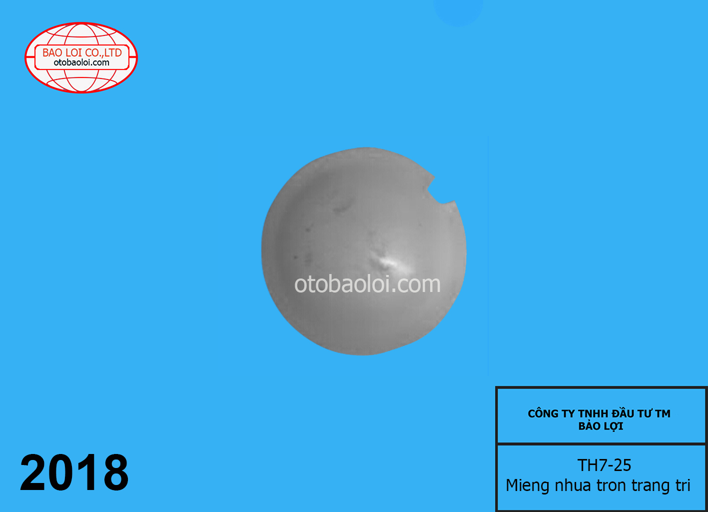 Mieng nhua tron trang tri