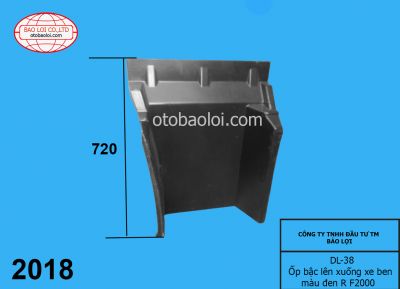Ốp bậc lên xuống xe ben màu đen R F2000
