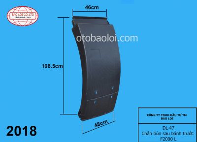 Chắn bùn sau bánh trước F2000 L