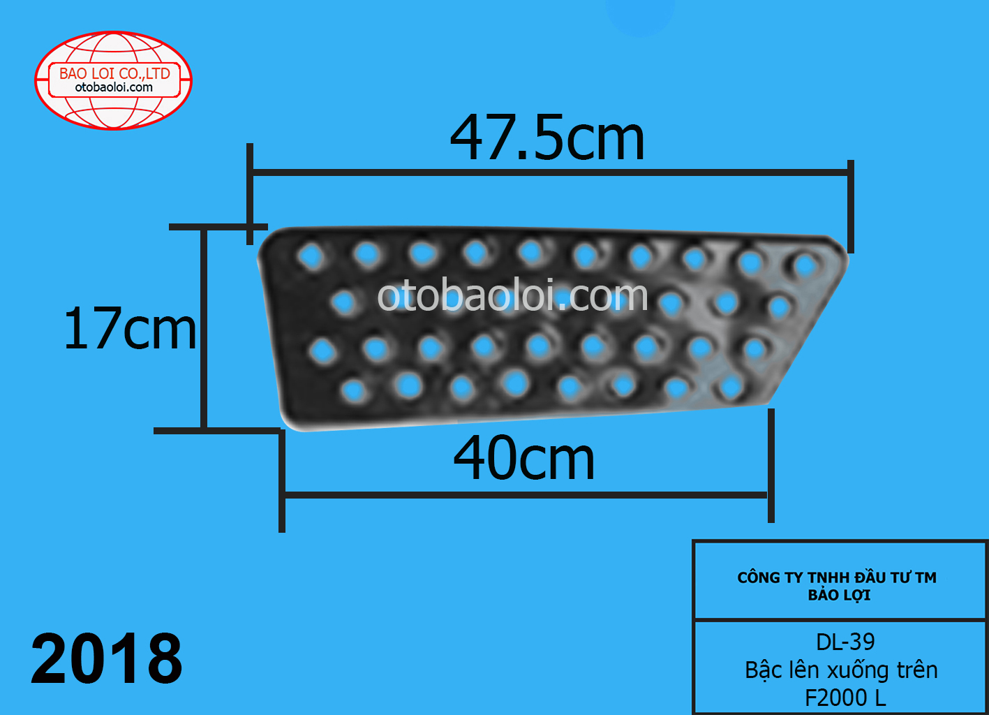 Bậc lên xuống trên F2000 L