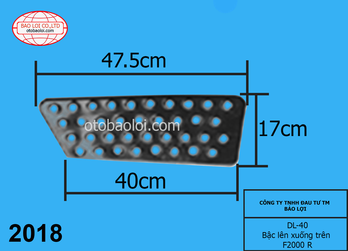 Bậc lên xuống trên F2000 R